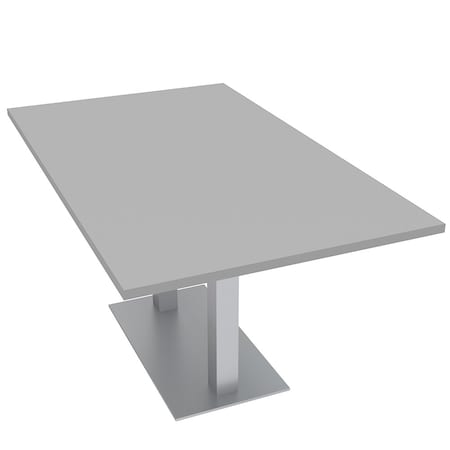 Skutchi Designs 35.5 in W, 59.5 in L, 29 in H, Engineered Wood Top, Grey HAR-REC-36x60-DOU-XD01